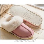 Womens Mens Slippers Memory Foam Fluffy Fleece Fur Lined Slip on House Slipper Non-Slip Plush Clogs Indoor & Outdoor Winter