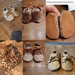 Bebila Baby Oxford Shoes - Leopard Printing Genuine Leather Toddler Moccasins for Boys and Girls