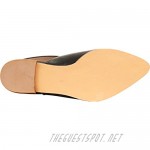 Cambridge Select Women's Pointed Toe Strappy Slingback Low Heel Mule