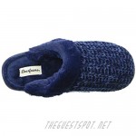 Dearfoams Women's Marled Cable Knit Chenille Clog with Wide Widths Slipper