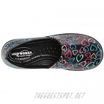 Easy Works by Easy Street Women's Laurie Clog Black Multi Hearts Patent 10 Wide