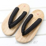 Jiyaru Womens Geta Sandals Clog Flip Flop Slippers Wodden Japanese Style Footwear Two Teeth