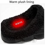 LIGHFOOT Mules Clogs Lined Fluffy Fleece Lined Slip On Garden Shoes Indoor Outdoor Flip Flops Warm Winter Slipper