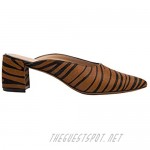 Linea Paolo - Zadie - Svelte Almond Toe Mid Height Block Heel Mule Comfortable Leather Suede