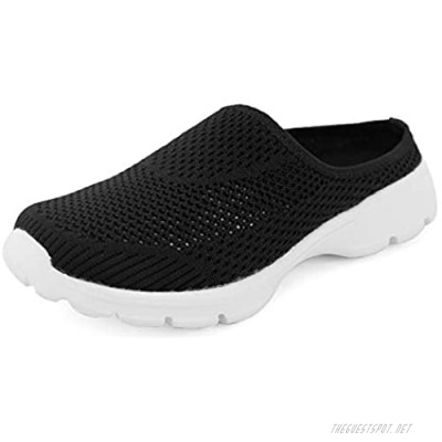 MaxMuxun Womens Men's Slip on Mules Sneakers Casual Garden Clogs Slippers Indoor Outdoor Slides Slide on Walking Shoes