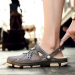 techcity Unisex Garden Clogs Outdoor Walking Sandals Breathable Sport Slides Summer Non Slip Pool Beach Shower Slippers Shoes