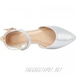 Cambridge Select Women's Closed Pointed Toe D'Orsay Crisscross Strap Ballet Flat