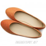 Ollio Women's Shoe Ballet Glitter Basic Cute Comfort Flat