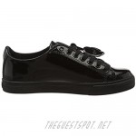 Kickers Tovni Lacer Black Patent Adult School Shoes
