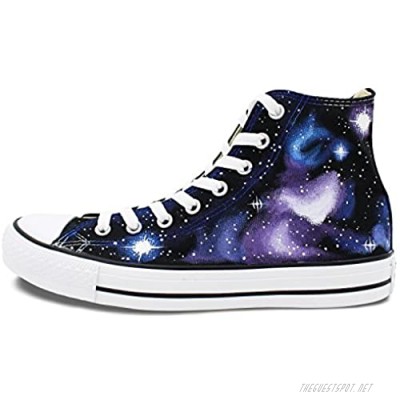 Wen Original Shoes Hand Painted Nebula Galaxy Unisex High Top Canvas Sneakers