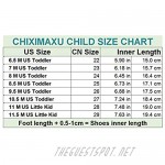Chiximaxu Kids Slip on Sneakers Breathable Flat Shoes for Running Walking Cycling(Toddler/Little Kid)