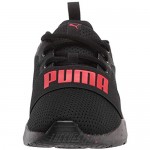 PUMA Kids Wired Run Sneaker Black-High Risk Red 8 US Unisex Toddler