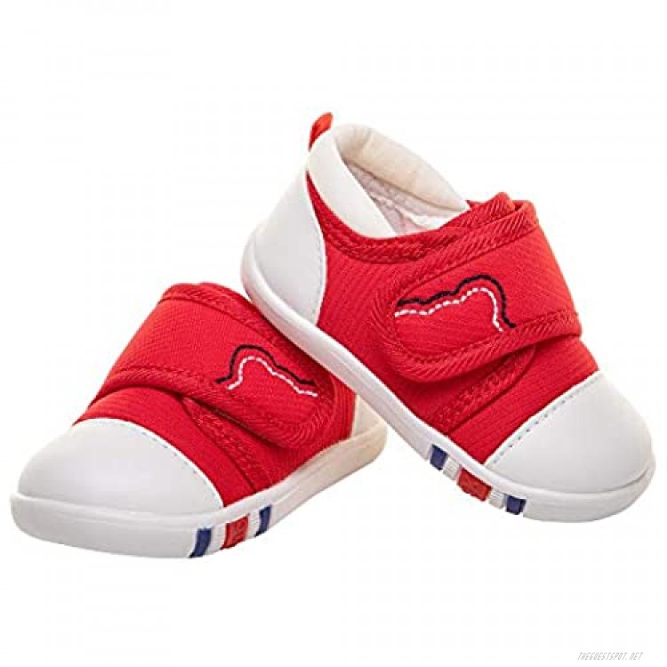 Running19 Baby Boys Girls Sneakers Toddler Velcro Rubber Soft Bottom Non-Slip Casual Shoes First Walker