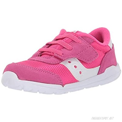 Saucony girls Jazz Riff Sneaker Pink/White 8.5 Little Kid US