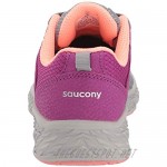 Saucony Girl's Wind Sneaker Purple/Grey 13 W US Big Kid