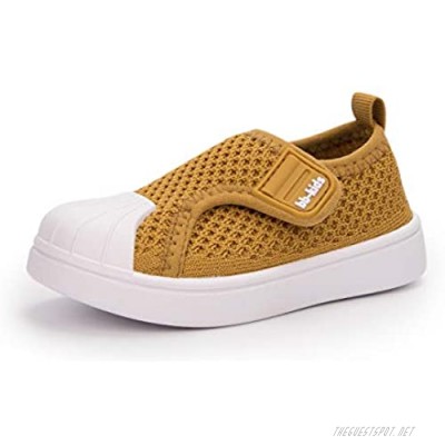 Sawimlgy Toddler Kid Boys Girls Knit Sneaker Convenient Slip On Breathable Mesh Lightweight Infant Kid Tennis Shoes Anti Slip Sole Cute and Soft Outdoor Casual First Walking Shoe