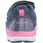 Stride Rite baby girls Made2play Cora Sneaker Navy/Multi 4 Toddler US