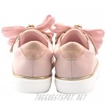 ZEALMILY 2021SSKids' Sneaker Girl's Double Pearls Bows Casual Sneaker，Student Shoes Princess Shoes Non-Slip Fashion Shoes Casual Shoes