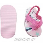 Kids Toddler Slide Sandals - Girls Boys Anti-Skid House Flip Flops with Elastic Band Shower Pool Slipper