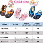 Toddler Boys Girls Sandals with Elastic Back Strap Kids Flip Flops for Swim Beach Water Shoes(Toddler)