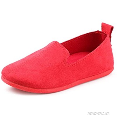 UNI Angel Toddler Loafers Little Kid Girl's Boy's Suede Slip-on Loafers Casual Comfort Flat Shoes