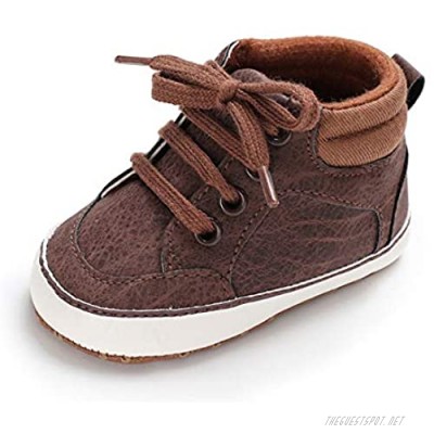 Baby Boys Girls Anti-Slip Sneakers Soft Ankle Boots Toddler First Walkers Newborn Crib Shoes