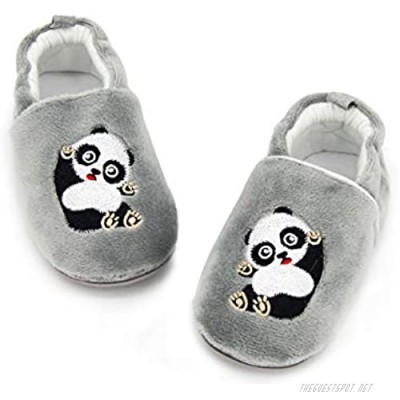 BENHERO Infant Baby Boys Girls Shoes Soft Sole Cartoon Slipper Soft Sole Moccasins Toddler First Walker House Walking Crib Shoes