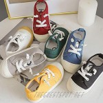 ENERCAKE Kids Toddler Sneakers for Boys Girls Classic Dual Hook and Loops Baby Fashion Sneakers Canvas Shoes