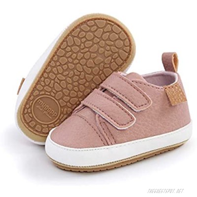 HULYKA Baby Girls Boys Shoes Non Slip Rubber Sole Infant Sneakers Toddler Newborn First Walker Crib Shoes