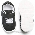 Kiderence Toddler Boys Sneakers Little Boy Running Sports Black Shoes(Toddler/Little Kids)