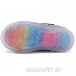 peggy piggy Boy's&Girl's Canvas Shoes Lightweight Sneakers Rainbow Jelly Sole Jelly Sole Casual Running Shoes
