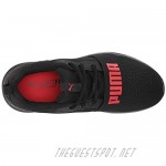 PUMA Wired Run Sneaker Black-High Risk Red 7 US Unisex Big Kid