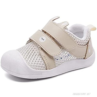Qtolo Baby Sneakers Girls Boys Lightweight Breathable Mesh First Walkers Shoes 6-24 Months