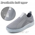 ZHILETAO Kids Mesh Slip on Shoes Toddler Casual Sneakers Shoes Fashion Kids Soft Knit Shoes Boys Girls Lightweight Breathable Walking Running Tennis Shoes Size 13.5-1