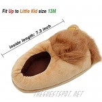 Ibeauti Little Kids Furry Monster Adventure Slippers Comfortable Novelty Warm Winter Hobbit Feet Slippers for Boys Girls