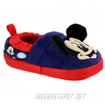 Mickey Mouse Toddler Boy's Plush A-Line Slippers with 3D Ears